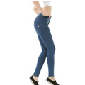 New design sexy high waist butt lift jean leggings for women fitness